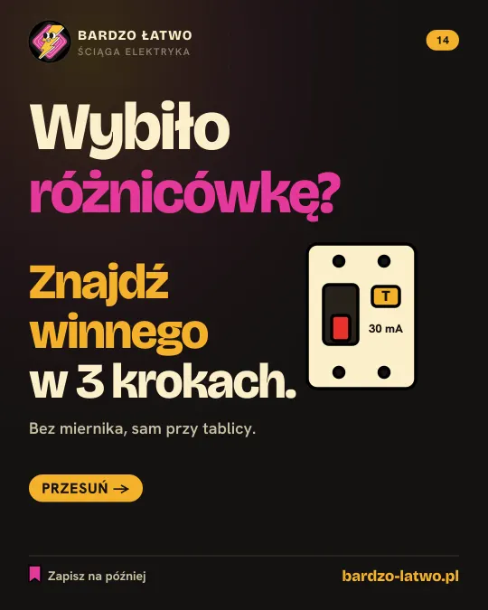 Ściąga: Wybiło różnicówkę? 3 kroki