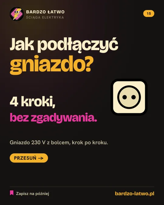 Ściąga: Jak podłączyć gniazdo w 4 krokach