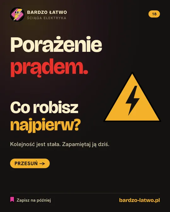Ściąga: Porażenie prądem: pierwsza pomoc