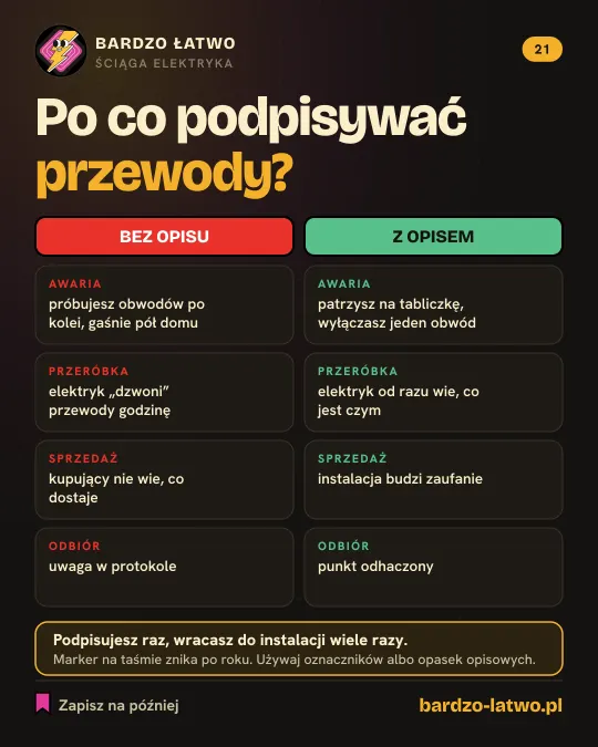 Ściąga: Po co podpisywać przewody