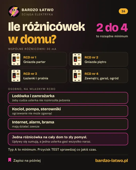 Ściąga: Ile różnicówek w domu