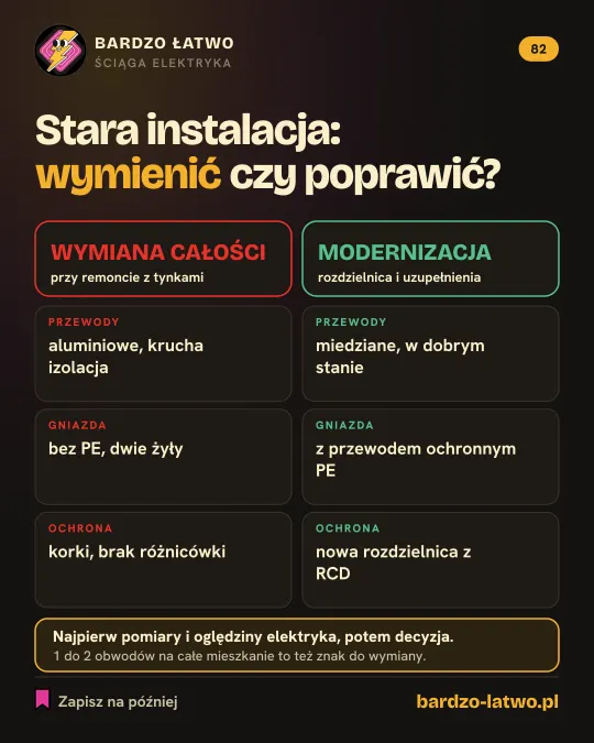 Ściąga: Stara instalacja: wymienić czy poprawić