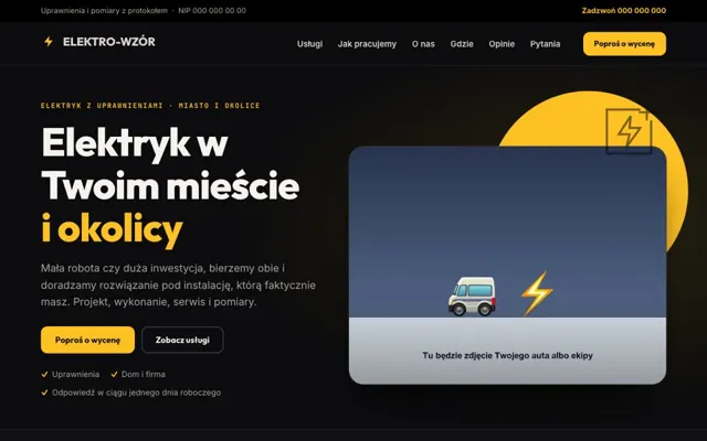 Styl dla elektryka: Noc