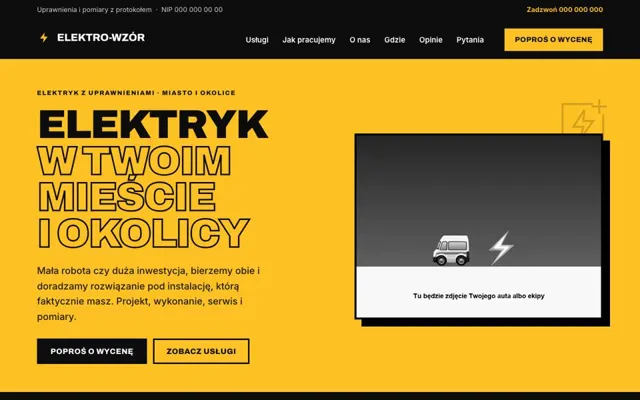 Styl dla elektryka: Żółty