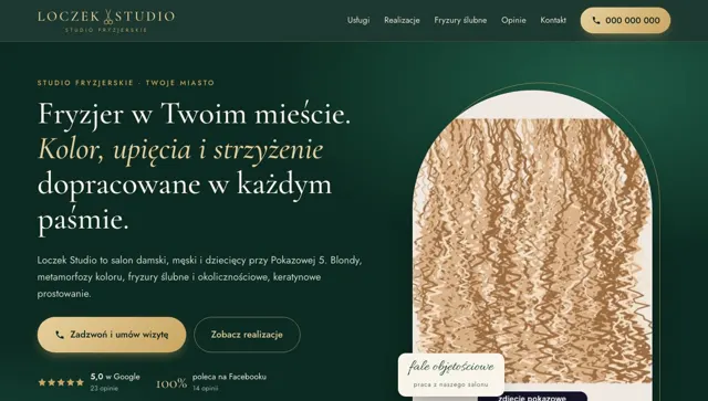 Styl salonu: Szmaragd i złoto