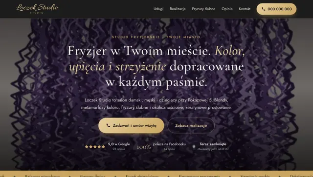 Styl salonu: Czerń i złoto